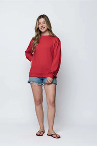 The Crimson Jenna Luxe Crew
