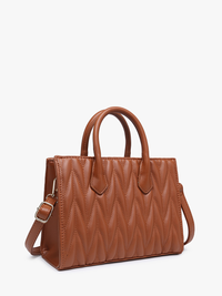 The Arbor Herringbone Satchel