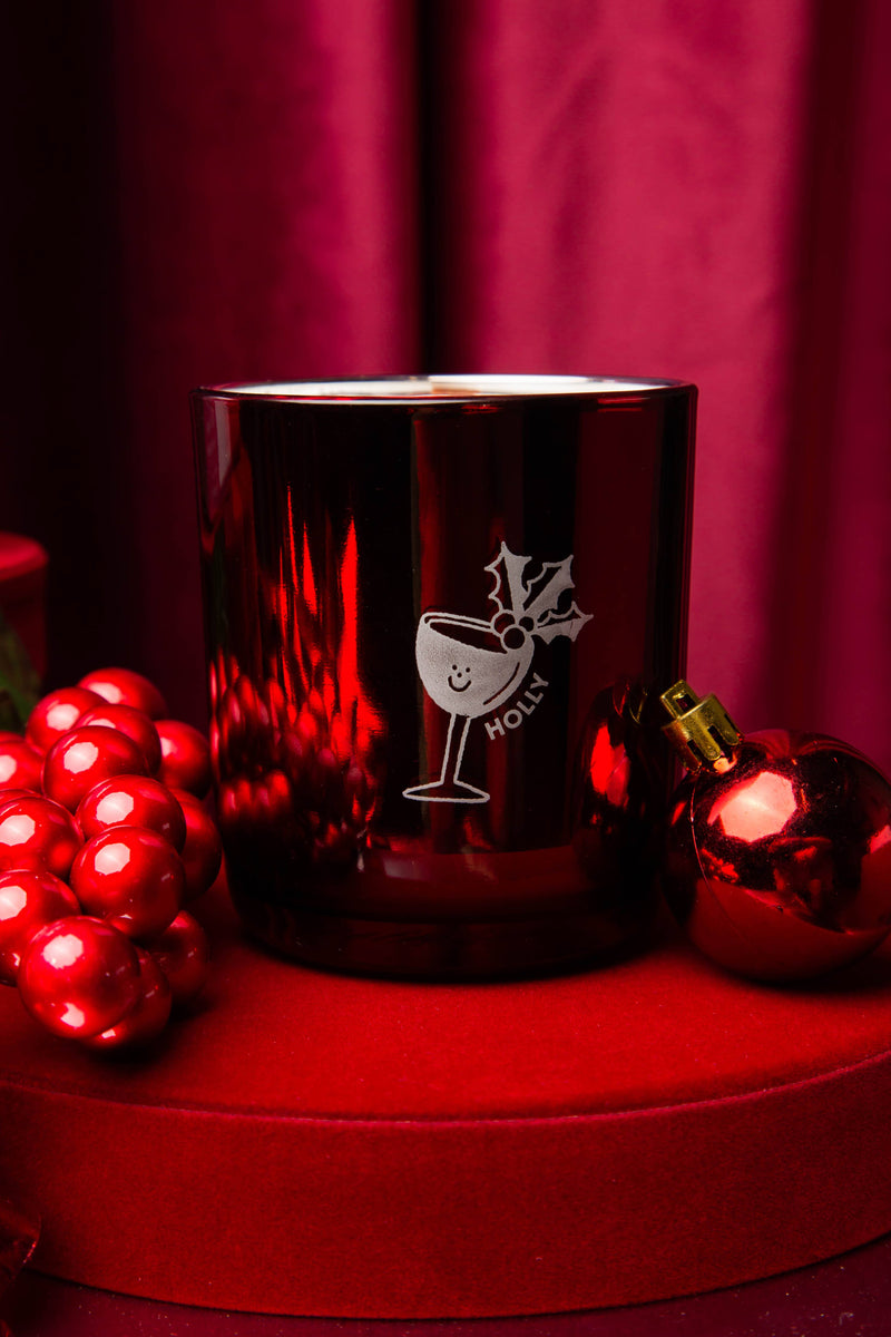 The Holly Candle - Cranberry, Clove & Pine