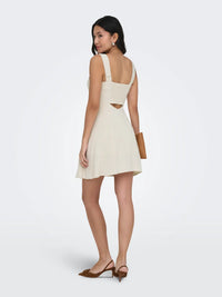 The Siesta Linen Open Back Dress