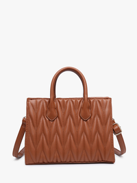 The Arbor Herringbone Satchel
