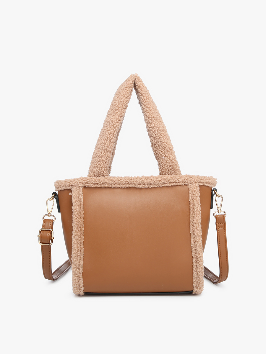 The Helsinki Sherpa Trim Satchel/Crossbody