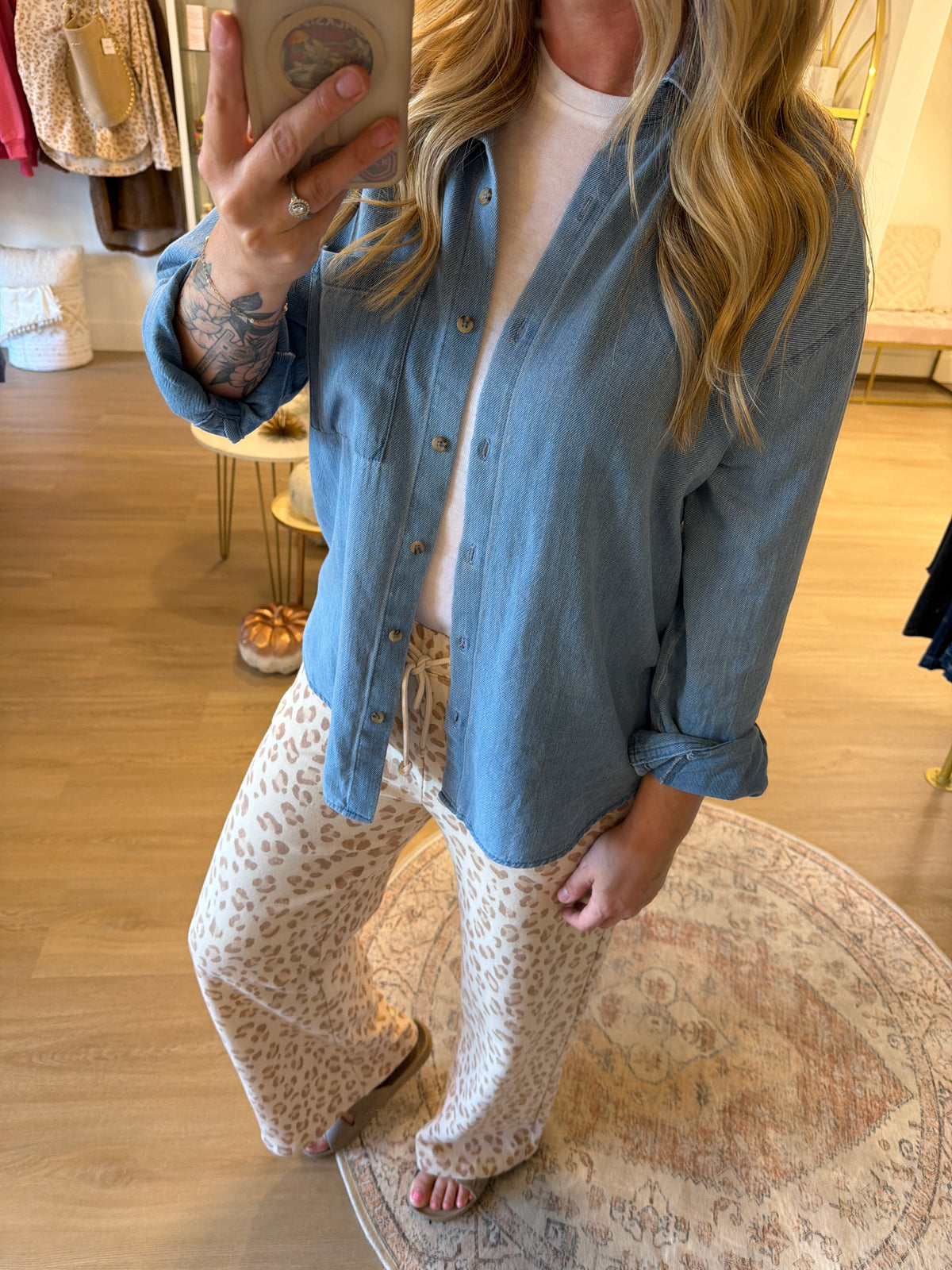 The Perfect Twill Button Up