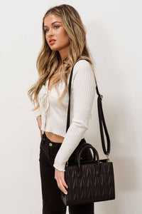 The Arbor Herringbone Satchel