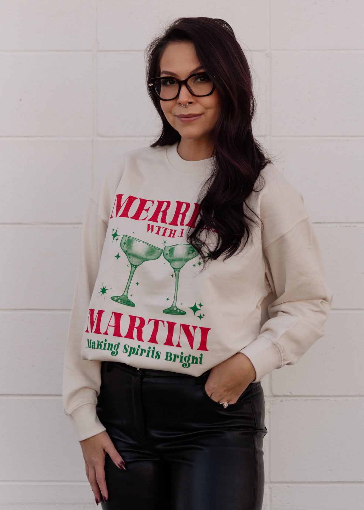 The Merrier Martini Crewneck