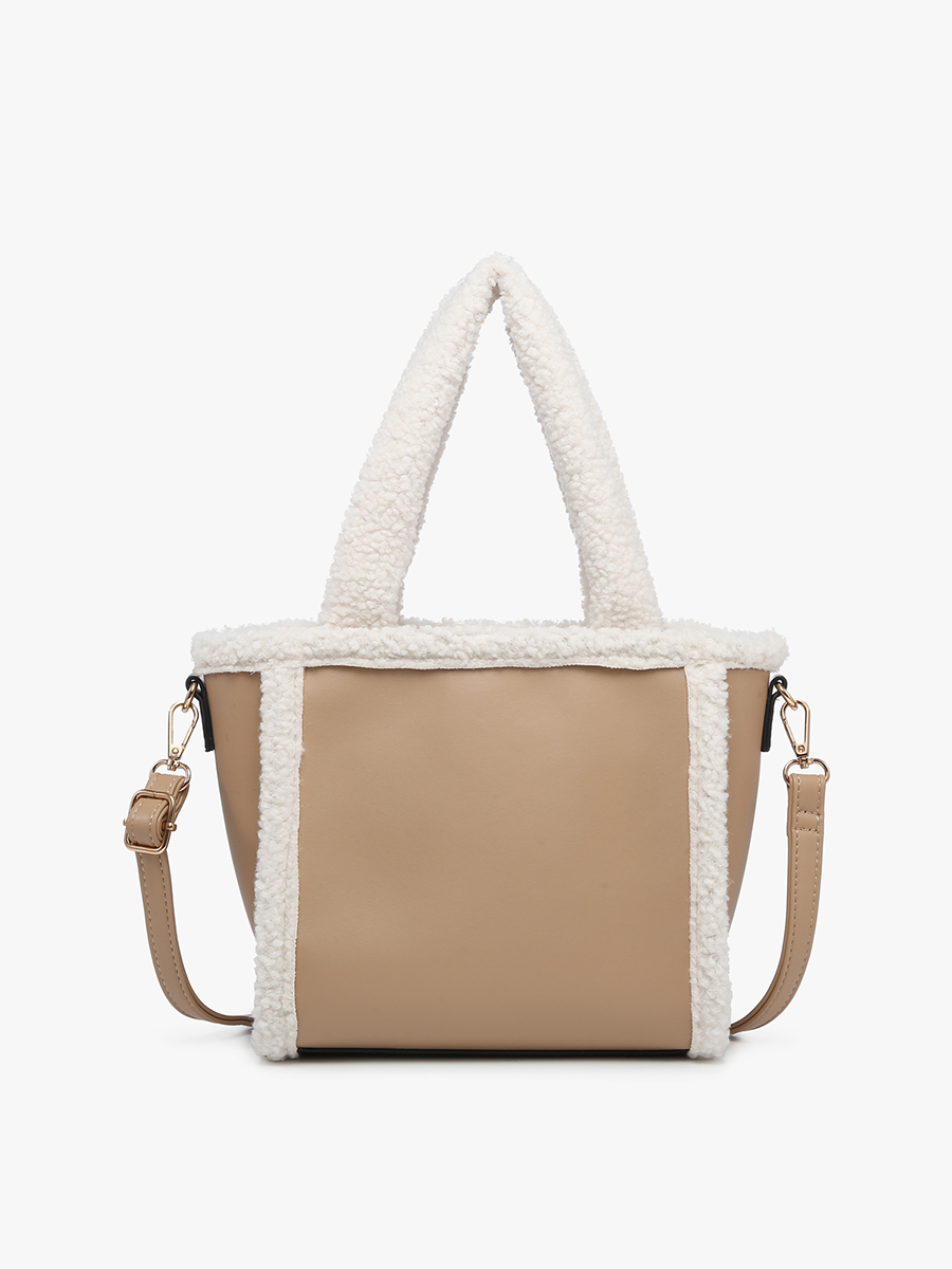 The Helsinki Sherpa Trim Satchel/Crossbody