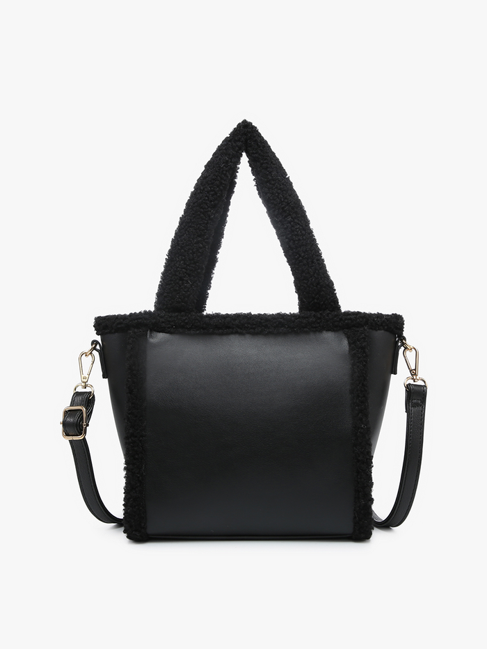 The Helsinki Sherpa Trim Satchel/Crossbody