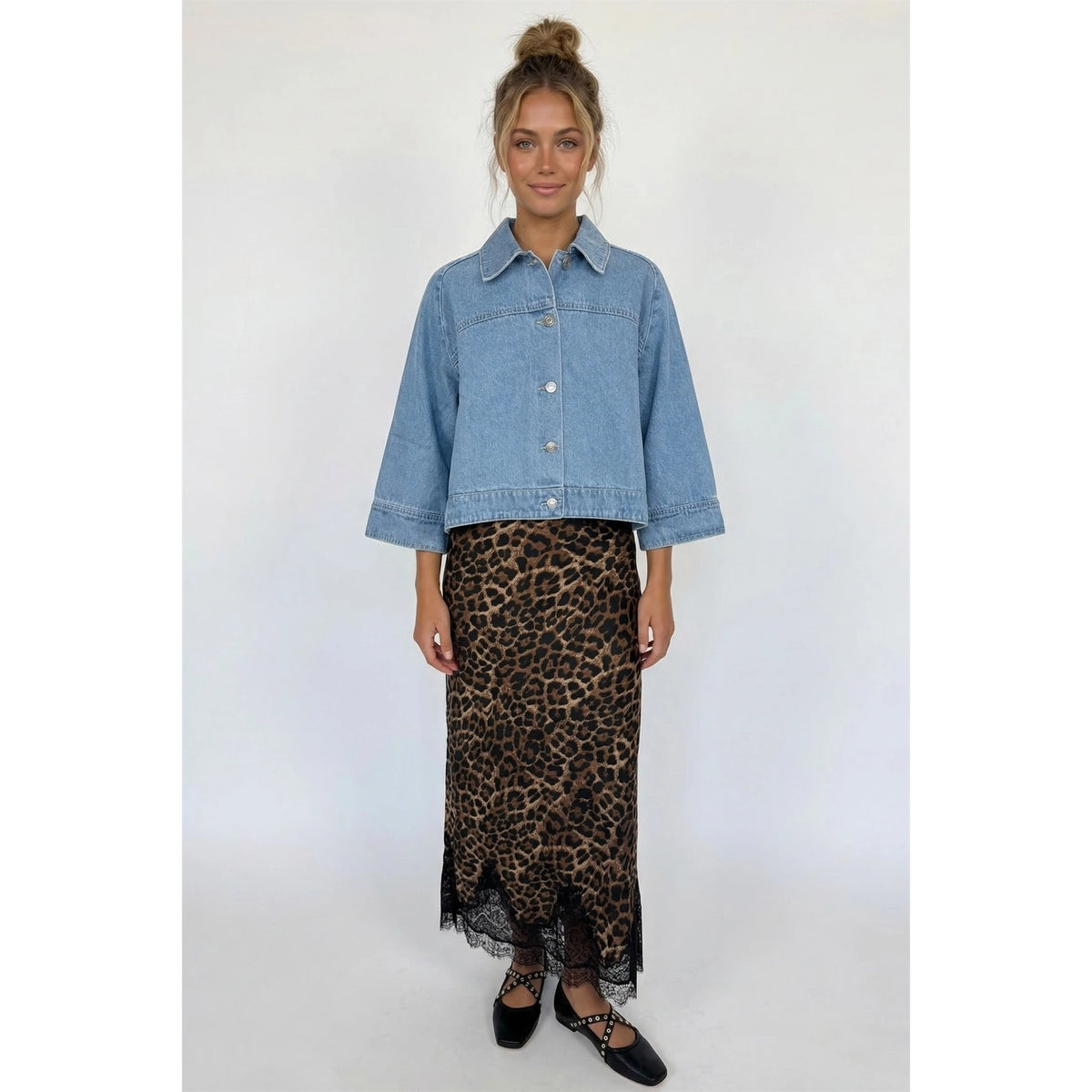 The Lina Leopard Skirt