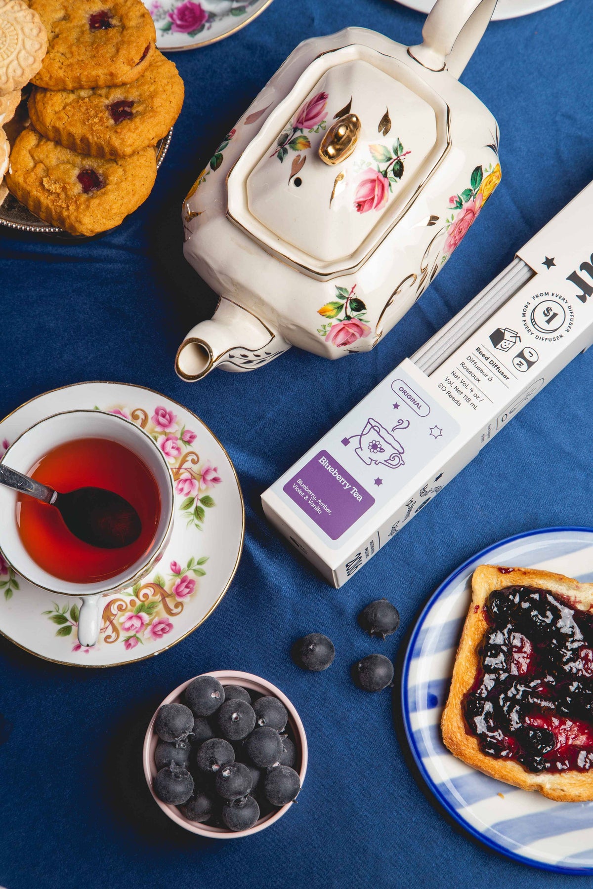 The Blueberry Tea Diffuser - Blueberry, Amber & Vanilla