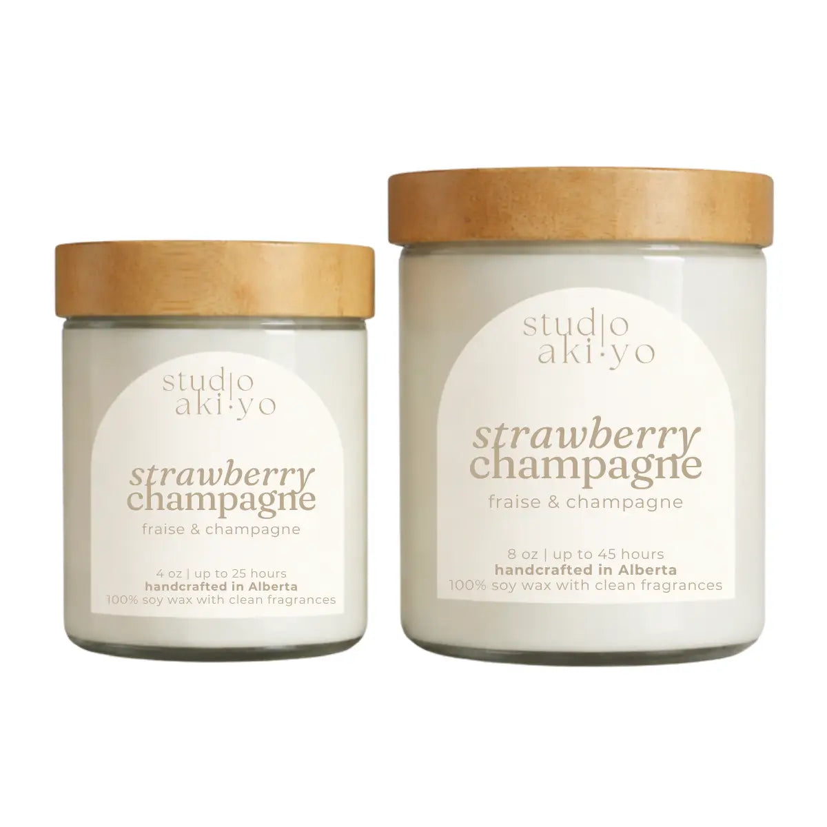 The Strawberry Champagne Soy Candle