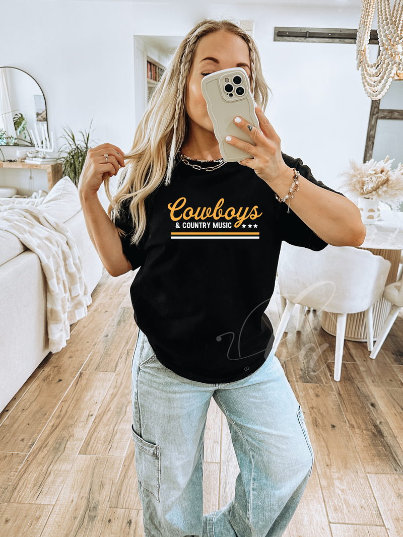 Cowboys & Country Music Tee