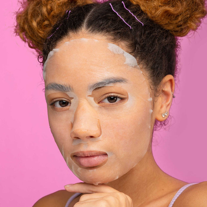 The Vegan Collagen Lychee Face Sheet Mask