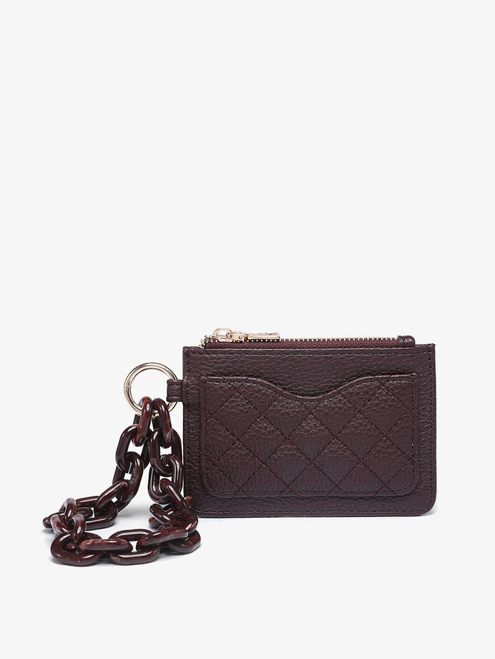 The Rhodes Quilted Wallet w/ Chain Bangle
