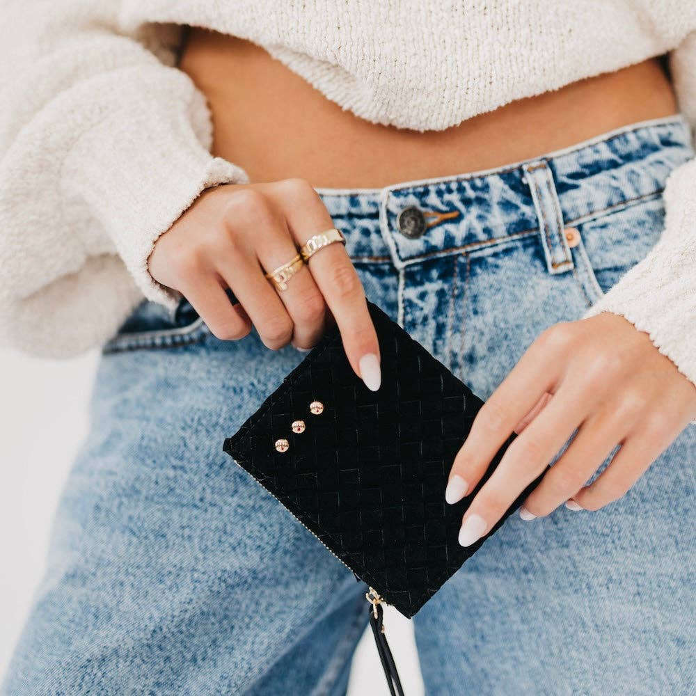 The Kat Suede Wallet