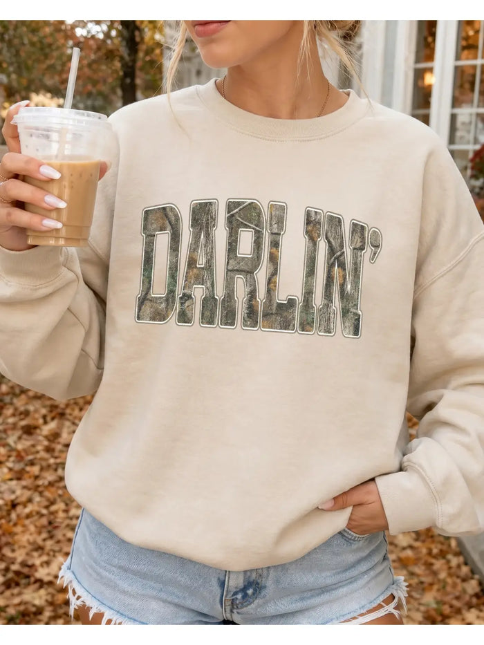 The Darlin Camo Classic Crew