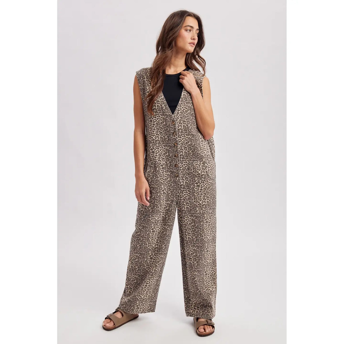 The Sasha Leopard Overall