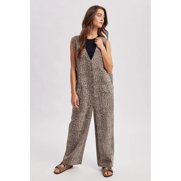 The Sasha Leopard Overall