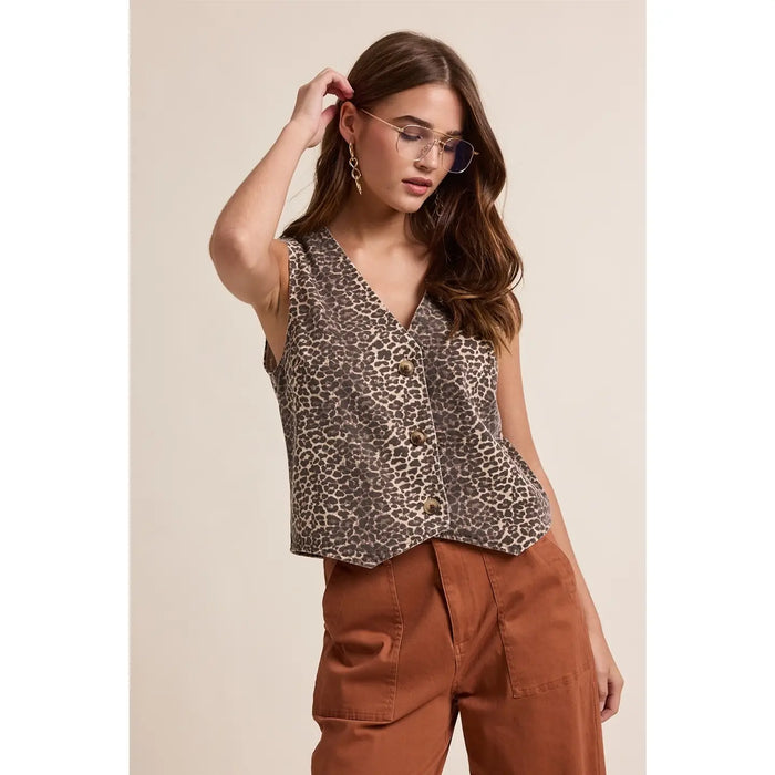 The Cloe Leopard Vest