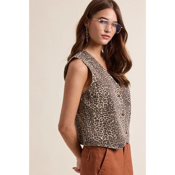 The Cloe Leopard Vest