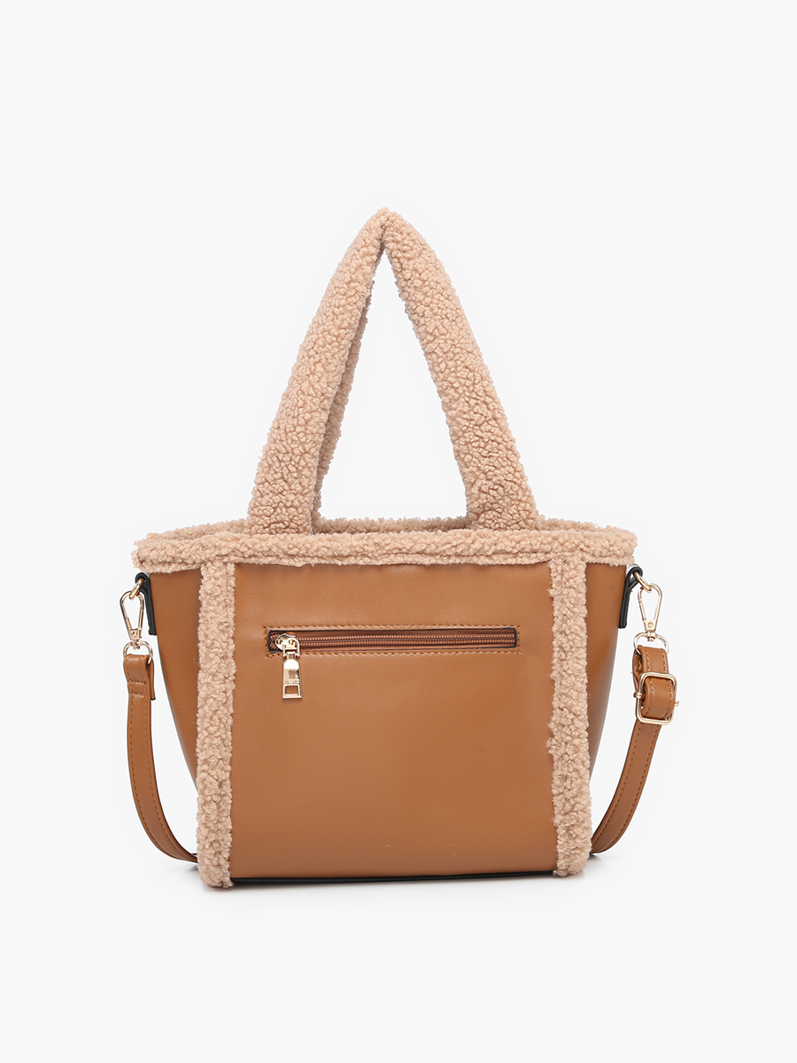 The Helsinki Sherpa Trim Satchel/Crossbody