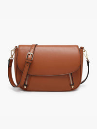 The Lindsay Dual Zip Flapover Crossbody