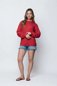 The Crimson Jenna Luxe Crew
