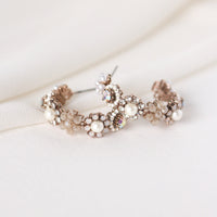 The Bloom Crystal Hoop Earrings