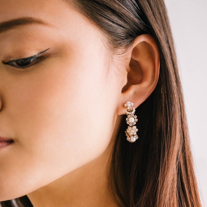 The Bloom Crystal Hoop Earrings