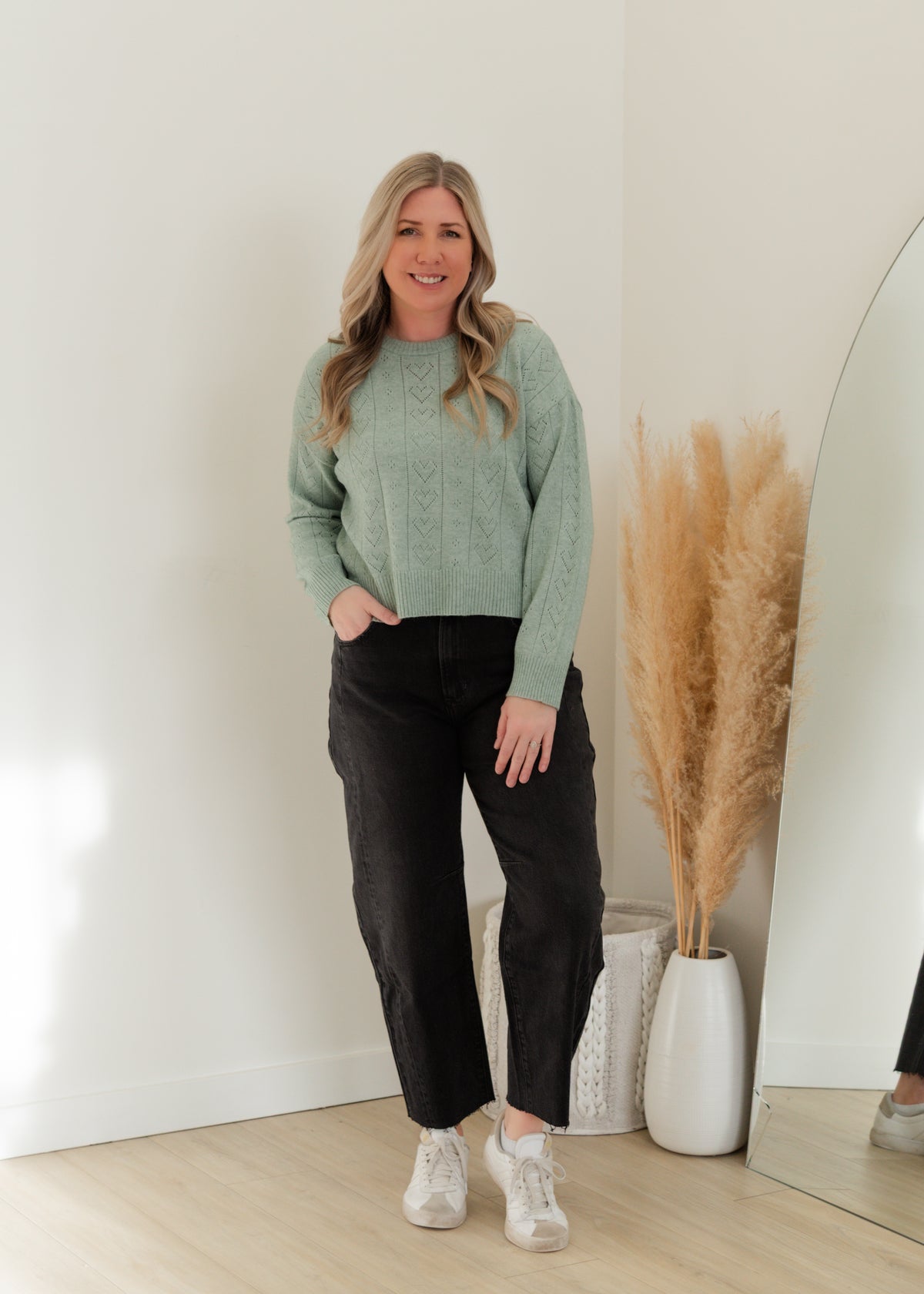 The High Rise Slim Barrel Leg Jeans