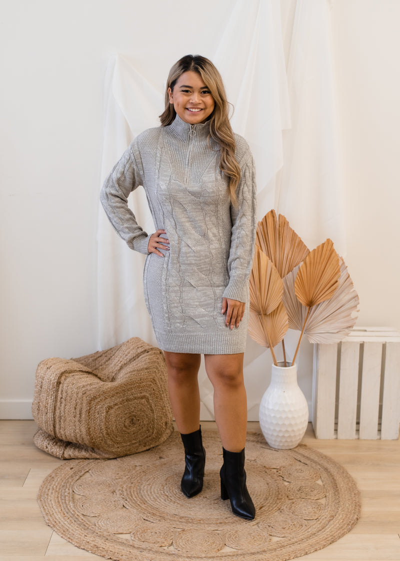 The Cally Cable Knit Dress