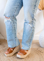 The Highly Desirable Straight Jean-Distressed
