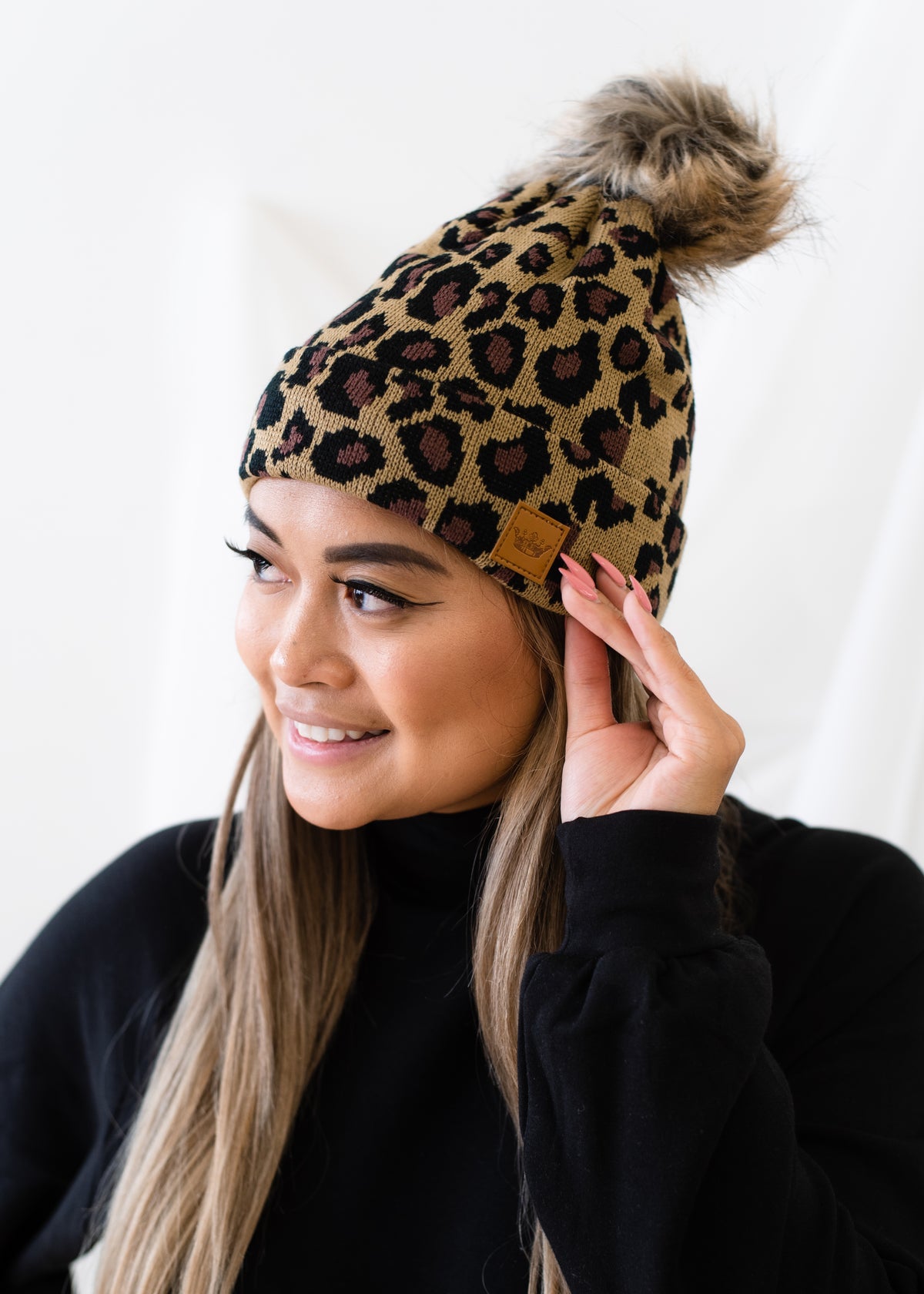 The Leopard Pom Hat