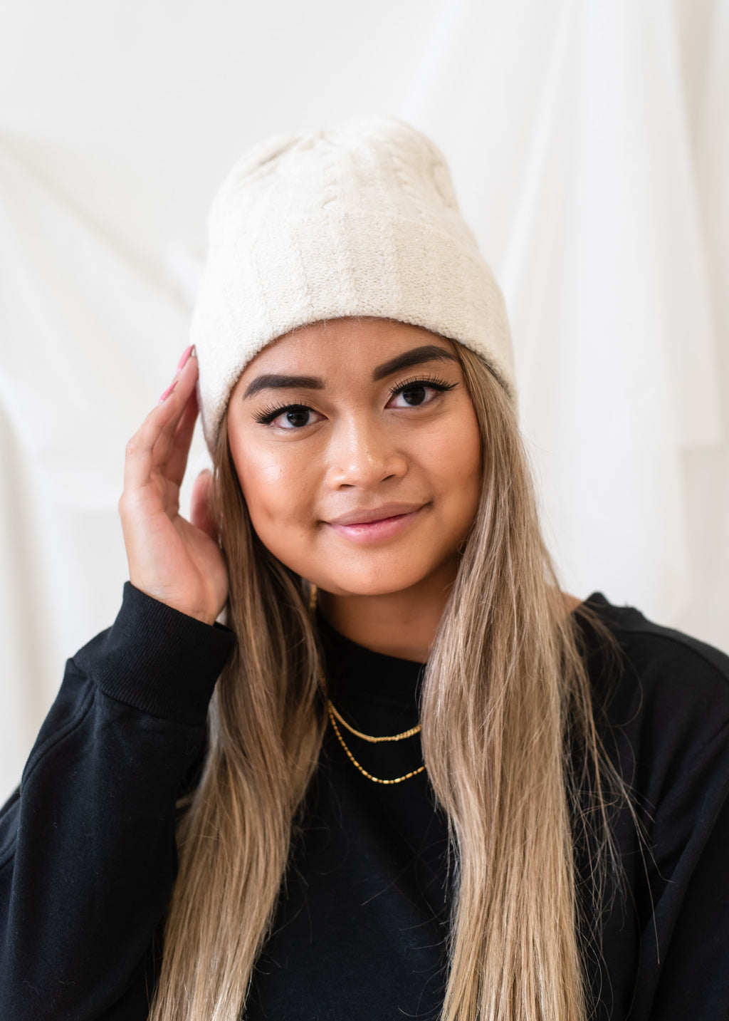 The Sally Cable Knit Beanie