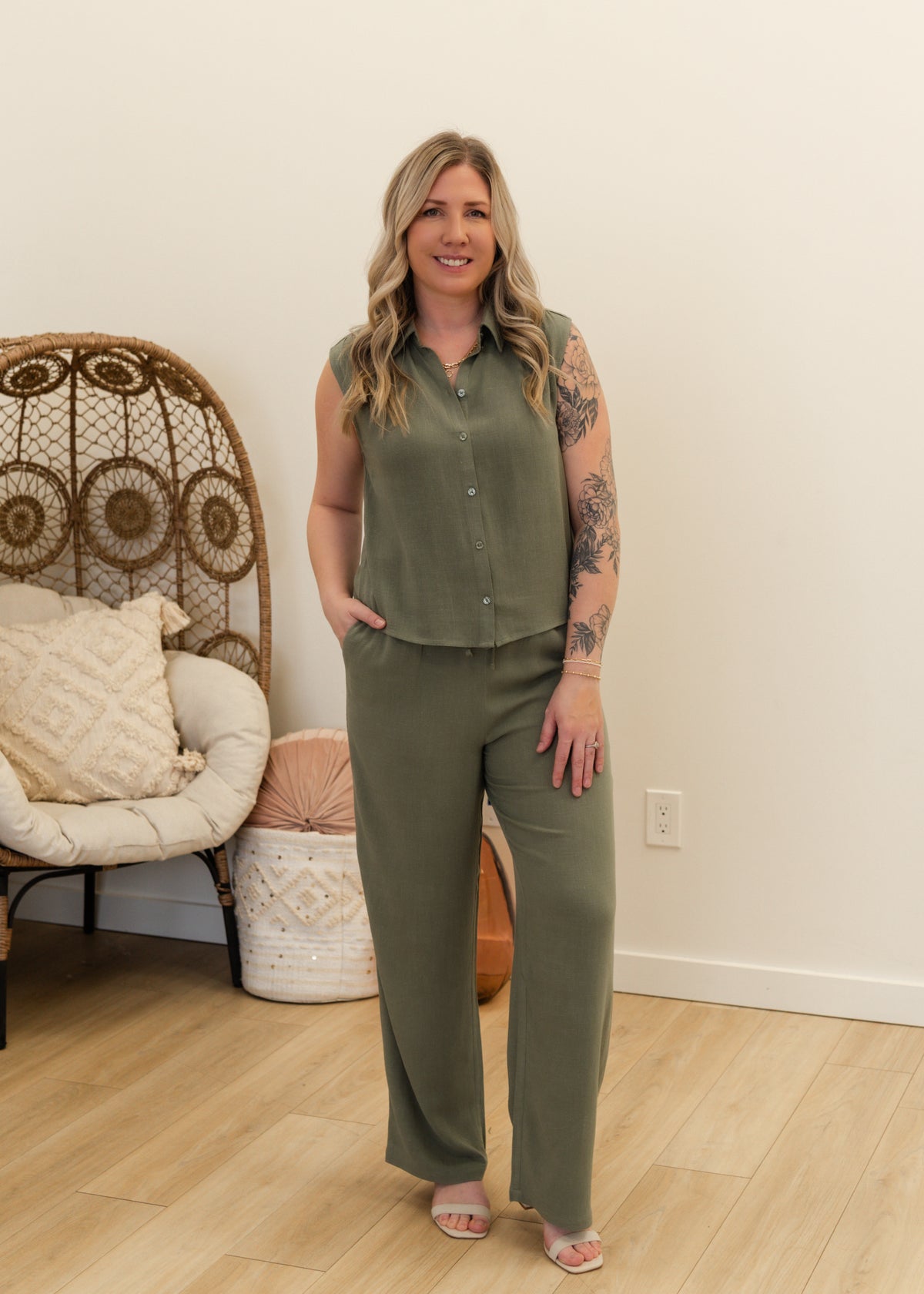 The Siesta Button Up Tank