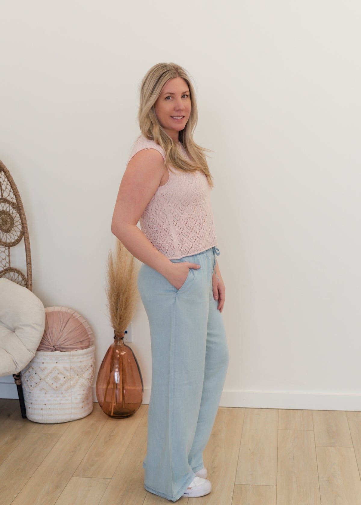 The Sunny Pointelle Tank