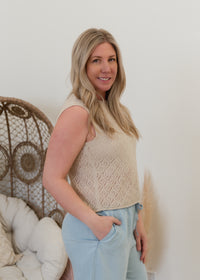 The Sunny Pointelle Tank