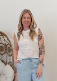 The Sunny Pointelle Tank