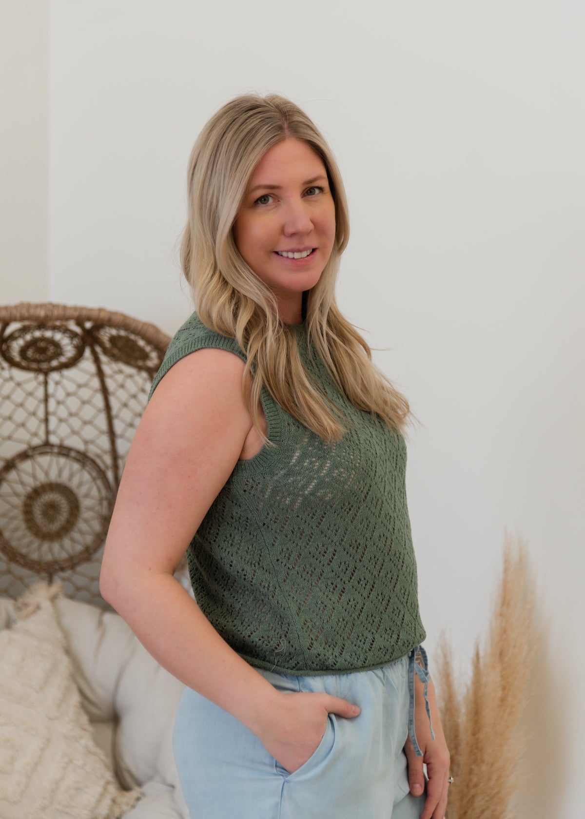 The Sunny Pointelle Tank