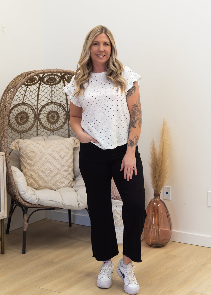 The Demi Wide Leg Crop Jeans