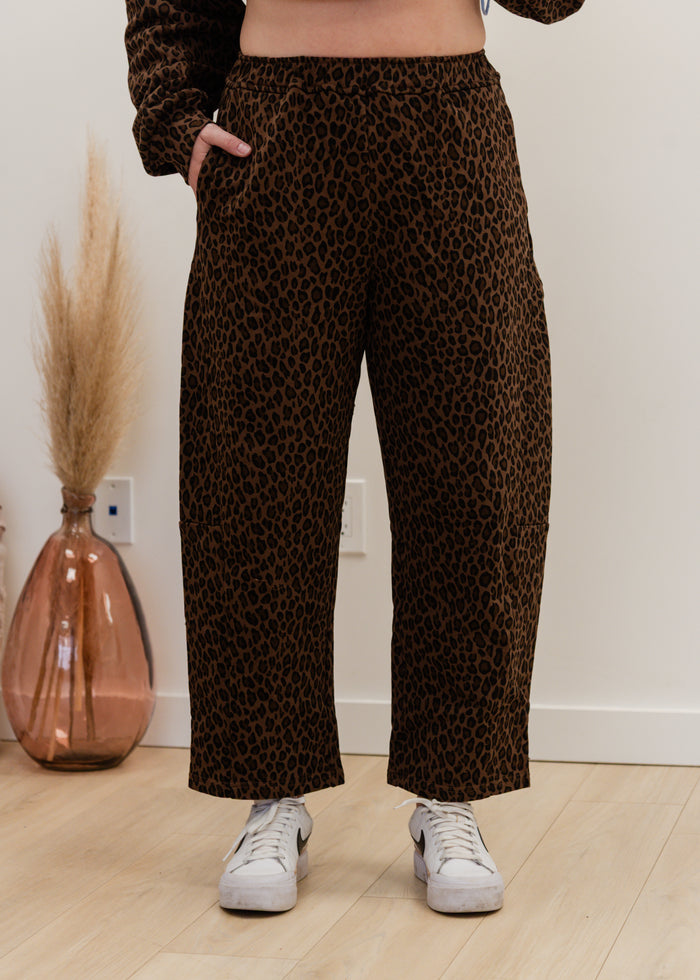 The Leopard Barrel Jogger