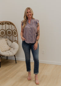 The Carson Flutter Sleeve Tank