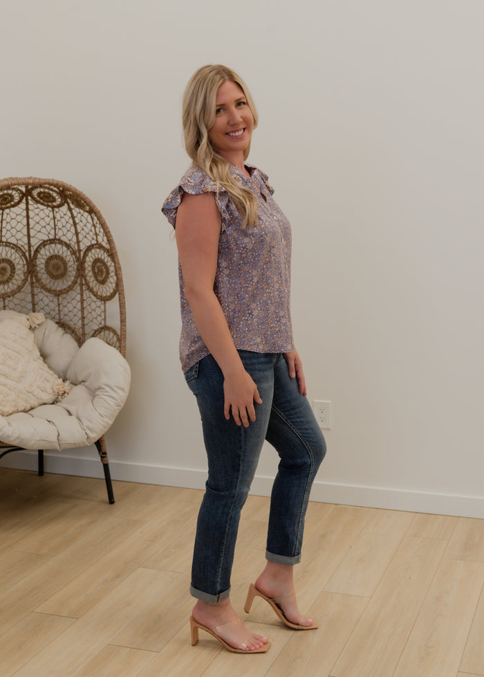 The Carson Flutter Sleeve Tank