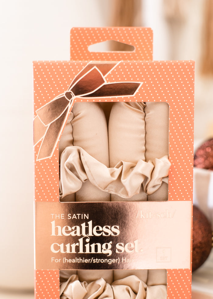 The Holiday Satin Heatless Curling Set