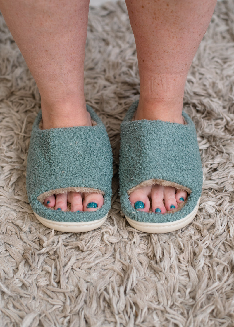 The Open Toe Slippers