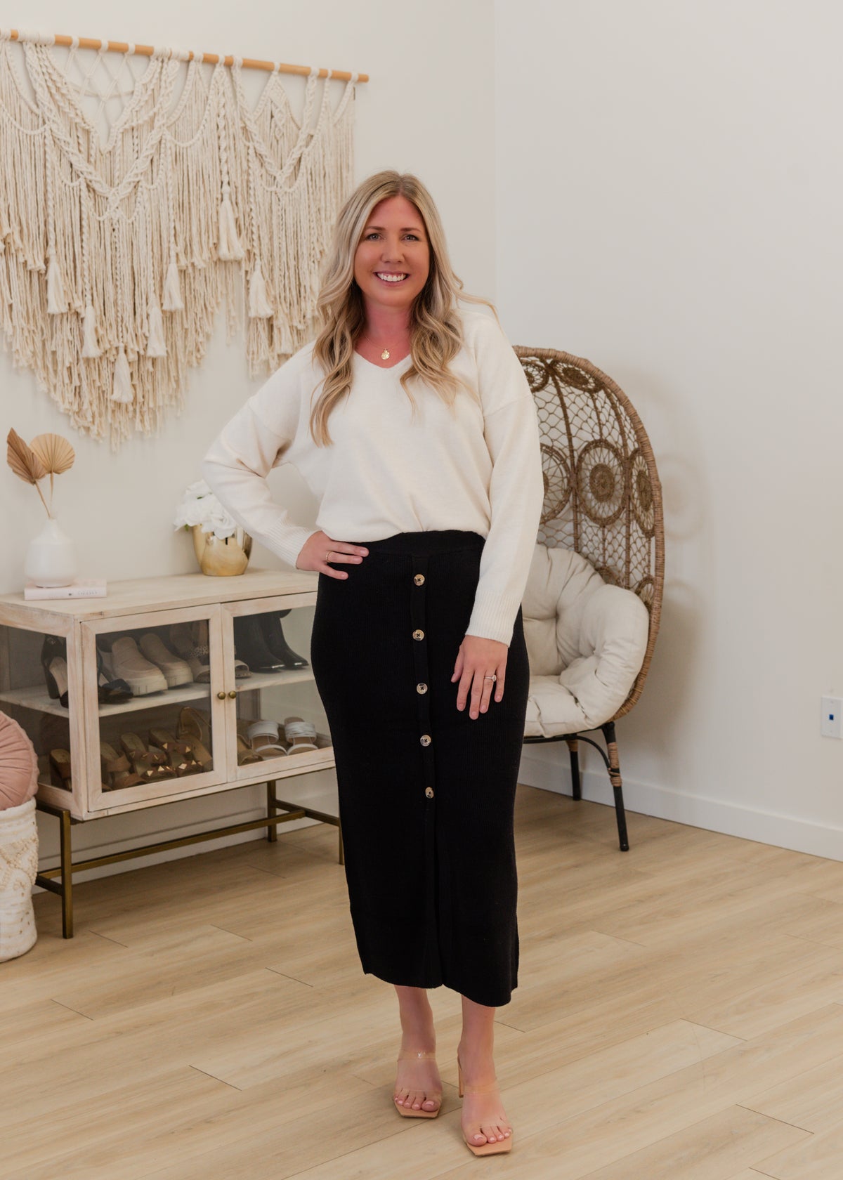 The Ibi Button Skirt