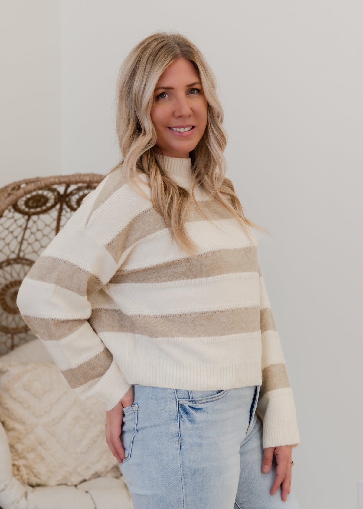 The Inez Stripe Pullover
