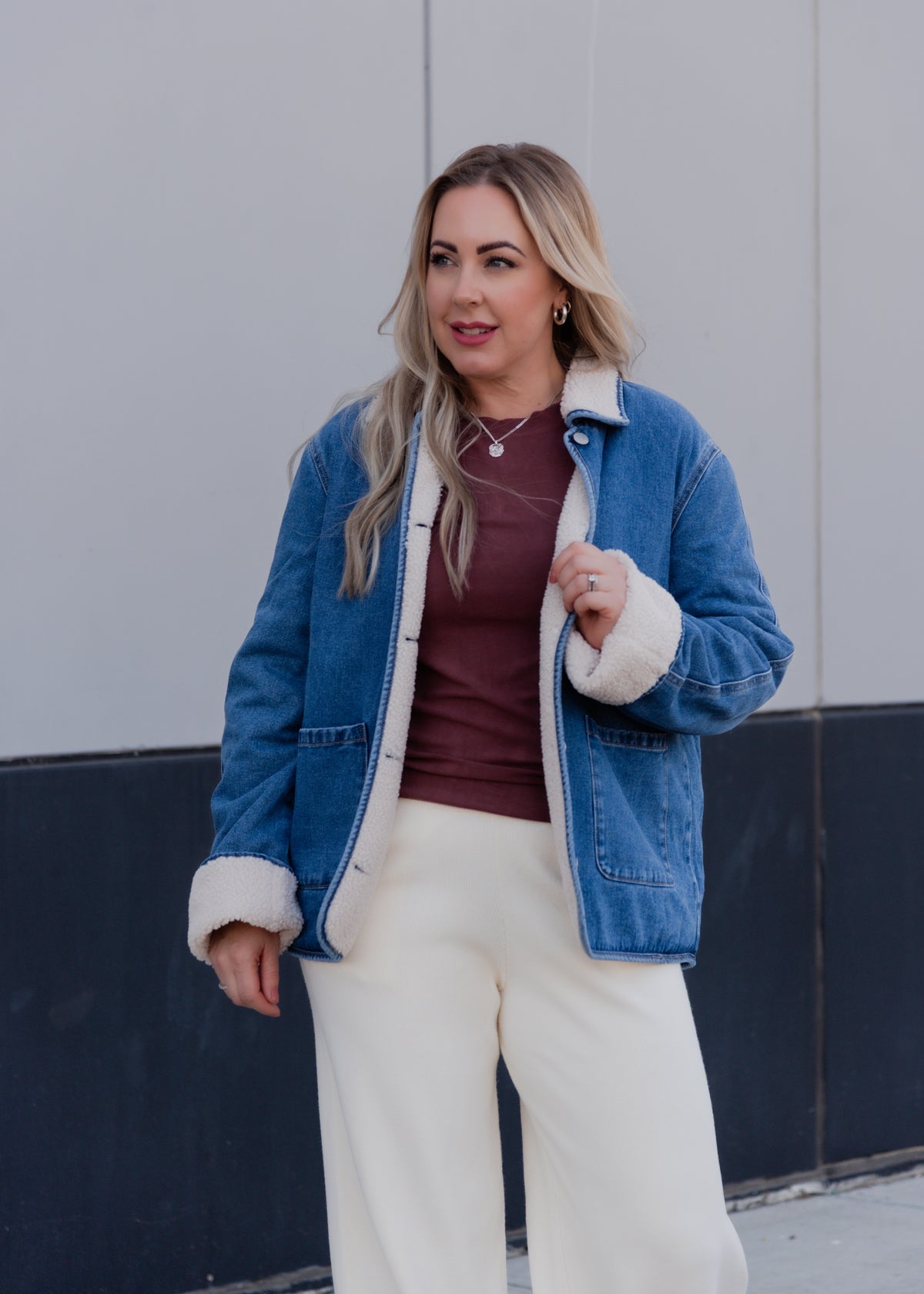 The Allison Teddy Denim Jacket