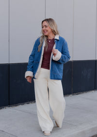 The Allison Teddy Denim Jacket