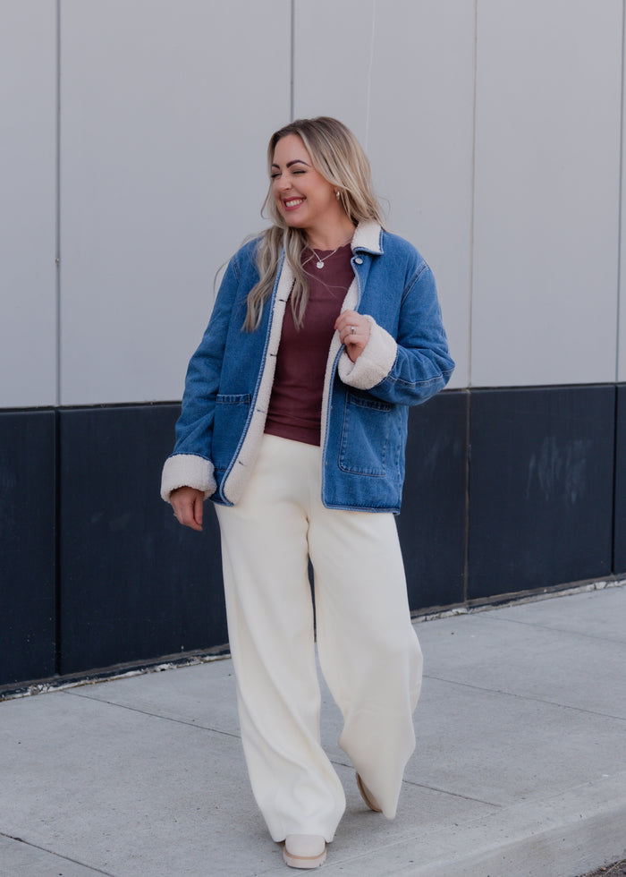 The Allison Teddy Denim Jacket