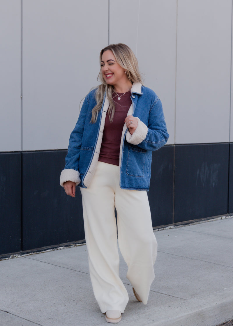 The Allison Teddy Denim Jacket